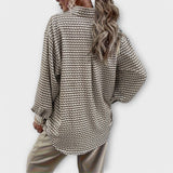 Ashley - Blusa Vintage de Manga Larga
