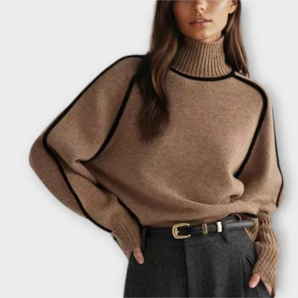 Emilia - Suéter de cuello alto suave y elegante