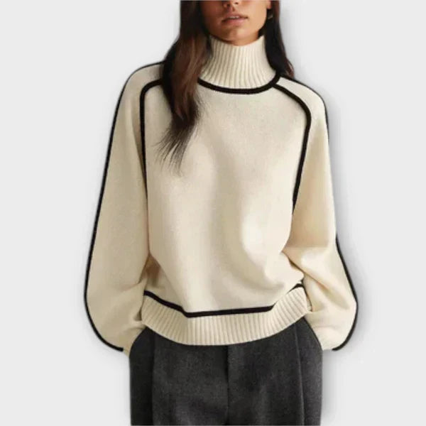 Emilia - Suéter de cuello alto suave y elegante