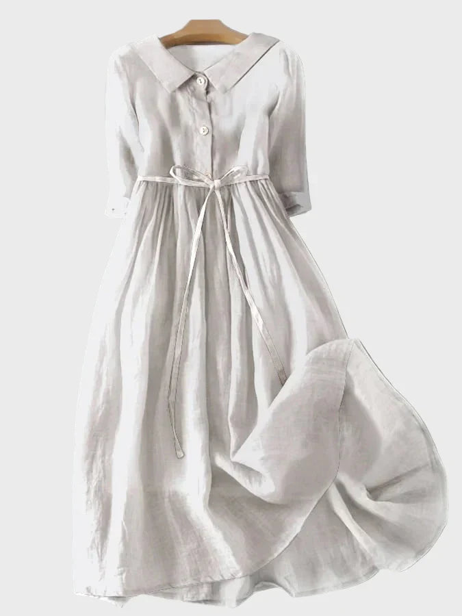 Vestido con Cuello Elegante