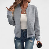 Dora – Chaqueta bomber estructurada con cierre