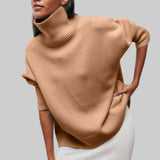 Amélie - Jersey oversize de algodón con cuello vuelto hacia abajo