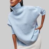 Amélie - Jersey oversize de algodón con cuello vuelto hacia abajo