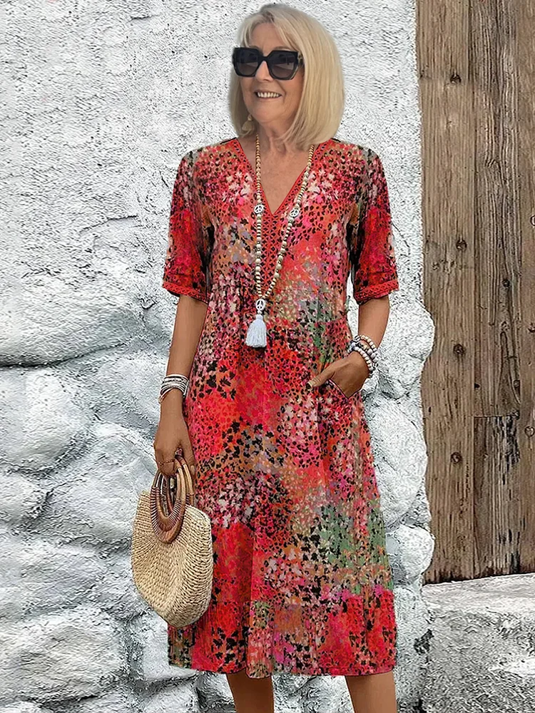 Lia | Vestido Midi para Mujer en Tela Ligera