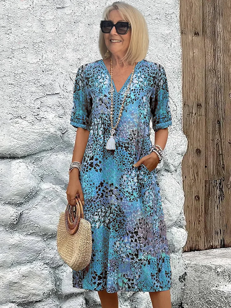 Lia | Vestido Midi para Mujer en Tela Ligera