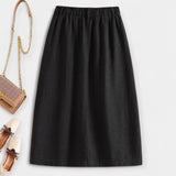 Falda Midi con Lavado