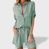 Matilde｜Conjunto de lino liviano para verano
