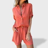Matilde｜Conjunto de lino liviano para verano