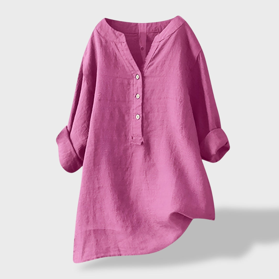 Beatriz｜Camisa Ligera de Lino para el Verano