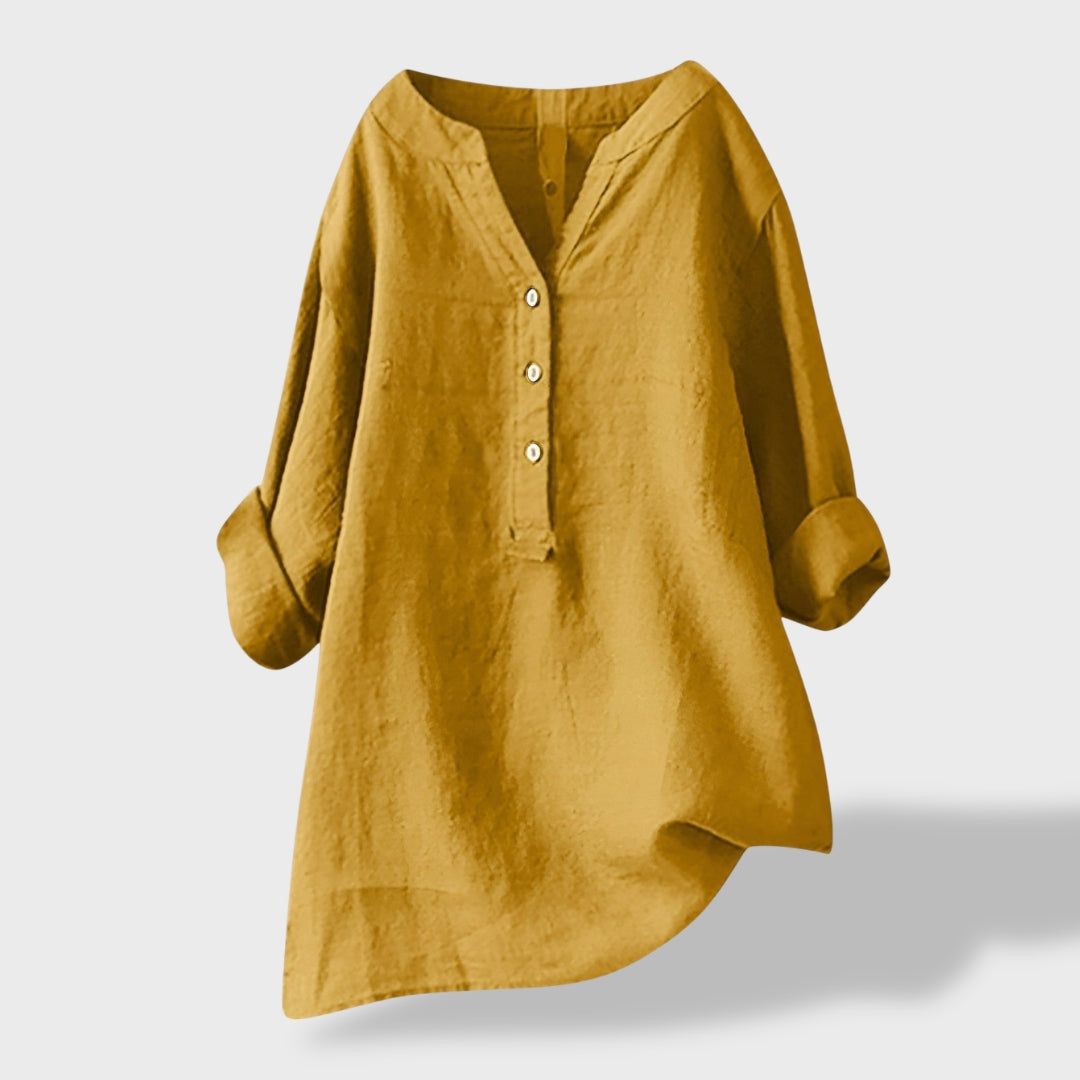 Beatriz｜Camisa Ligera de Lino para el Verano