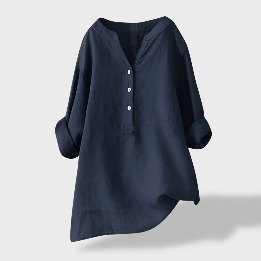 Beatriz｜Camisa Ligera de Lino para el Verano