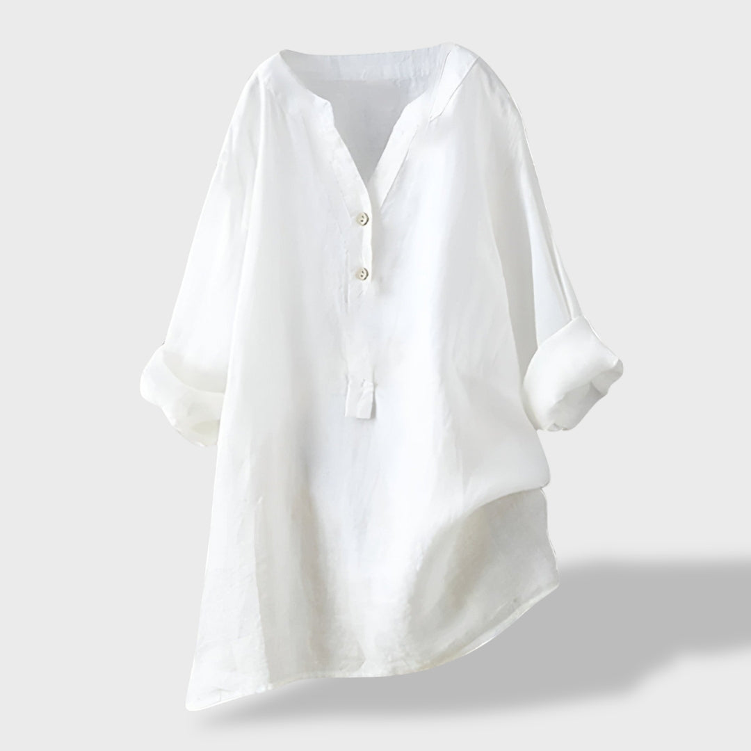 Beatriz｜Camisa Ligera de Lino para el Verano
