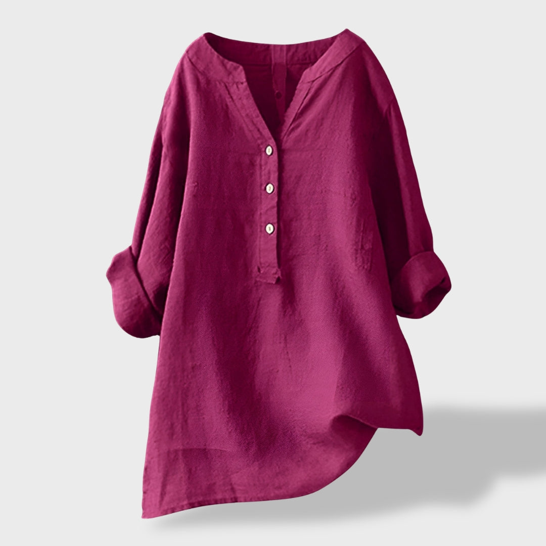 Beatriz｜Camisa Ligera de Lino para el Verano