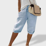 Mariana ｜ Pantalones cortos ligeros de algodón y lino