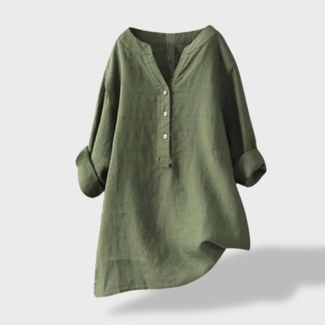 Beatriz｜Camisa Ligera de Lino para el Verano