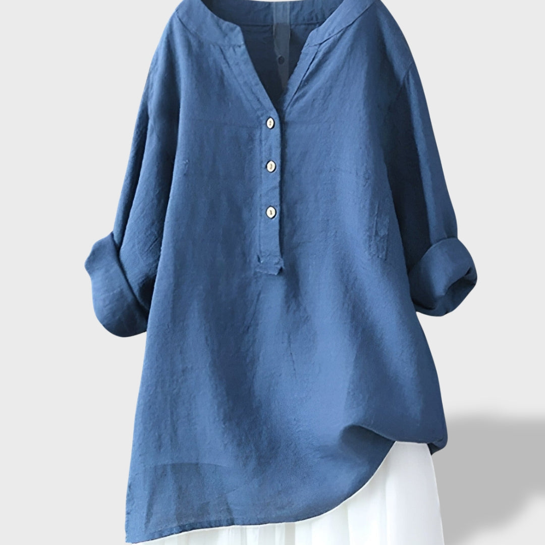 Beatriz｜Camisa Ligera de Lino para el Verano