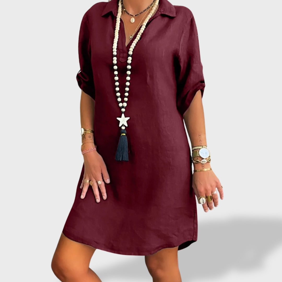 Vitória | Vestido Fresco de Lino de Verano