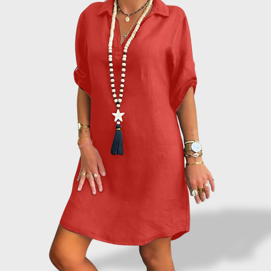 Vitória | Vestido Fresco de Lino de Verano
