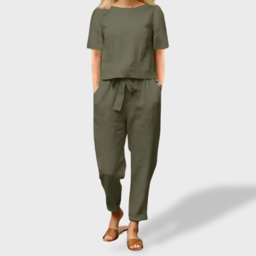 Conjunto de Verano Helena – Lino y Algodón