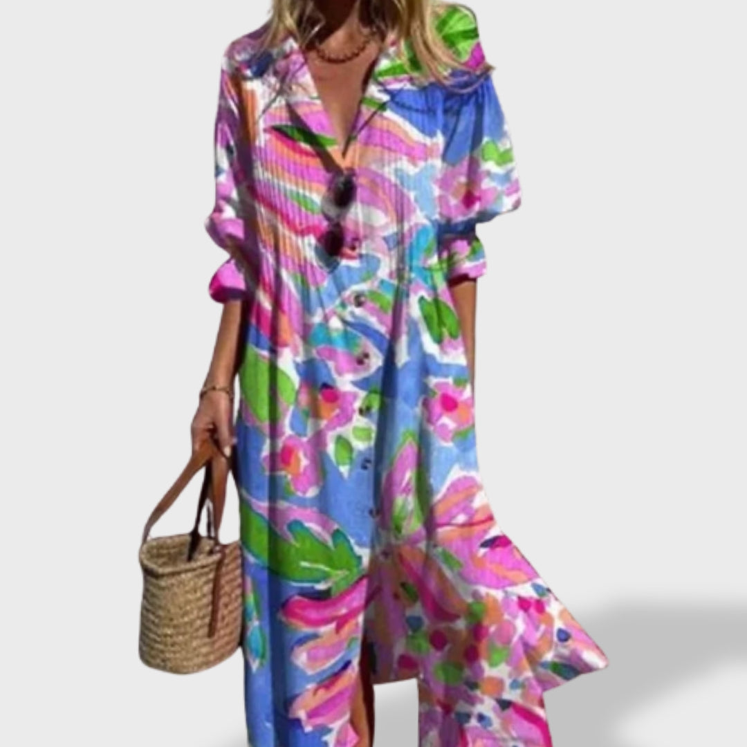 Odessa - Vestido Boho de Lino