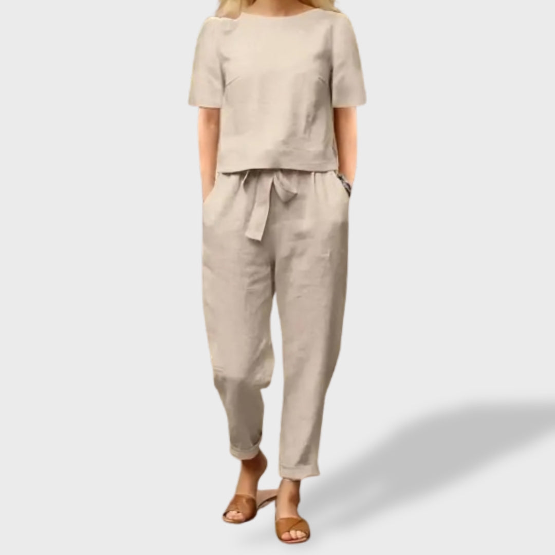 Conjunto de Verano Helena – Lino y Algodón
