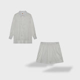 Maud | Conjunto de camisa y pantalones cortos de lino elegante