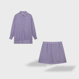 Maud | Conjunto de camisa y pantalones cortos de lino elegante