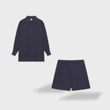Maud | Conjunto de camisa y pantalones cortos de lino elegante