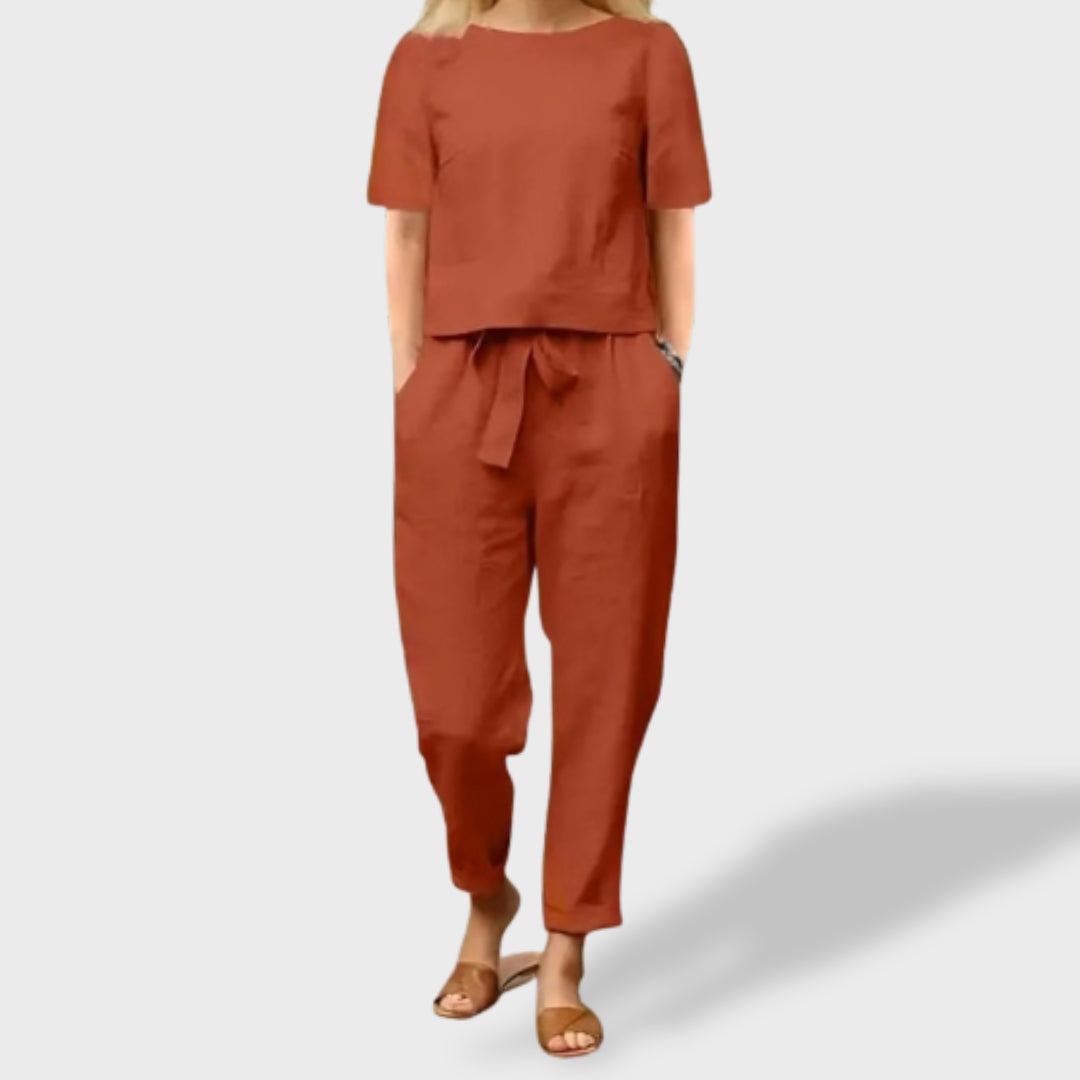 Conjunto de Verano Helena – Lino y Algodón