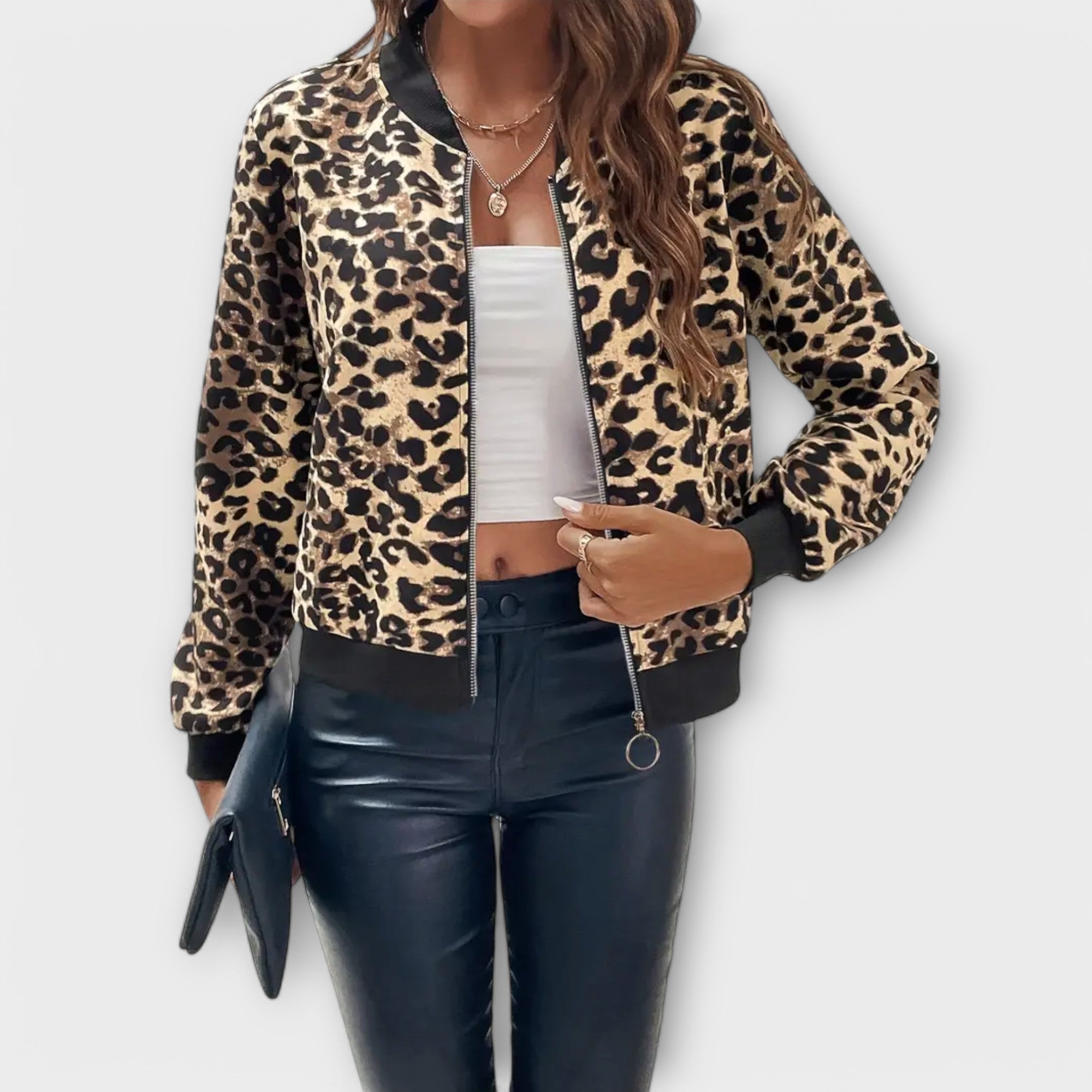 Raquel - Abrigo Elegante de Leopardo