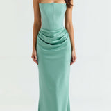 Esmeralda | Vestido largo Fiorella con corsé