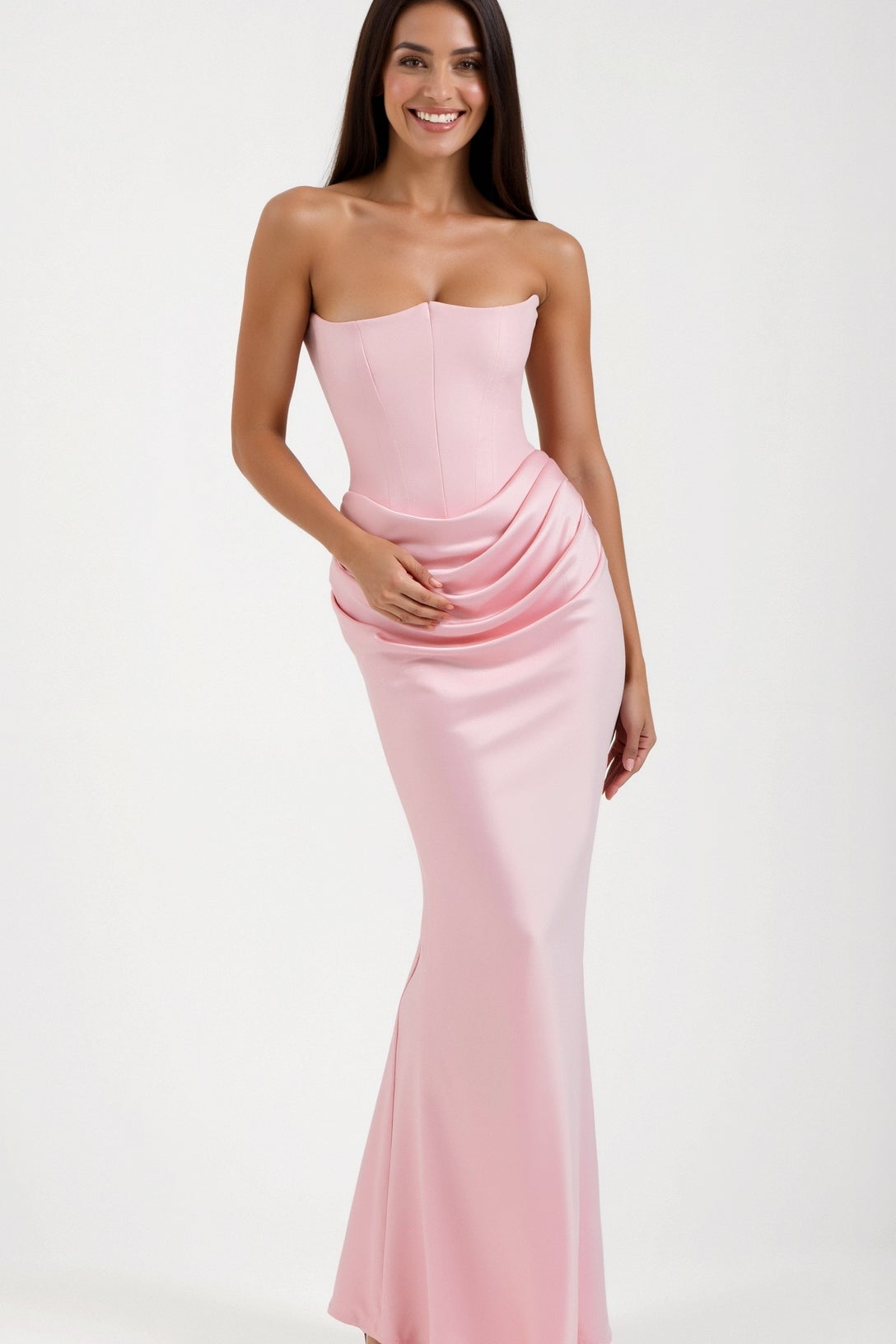 Esmeralda | Vestido largo Fiorella con corsé