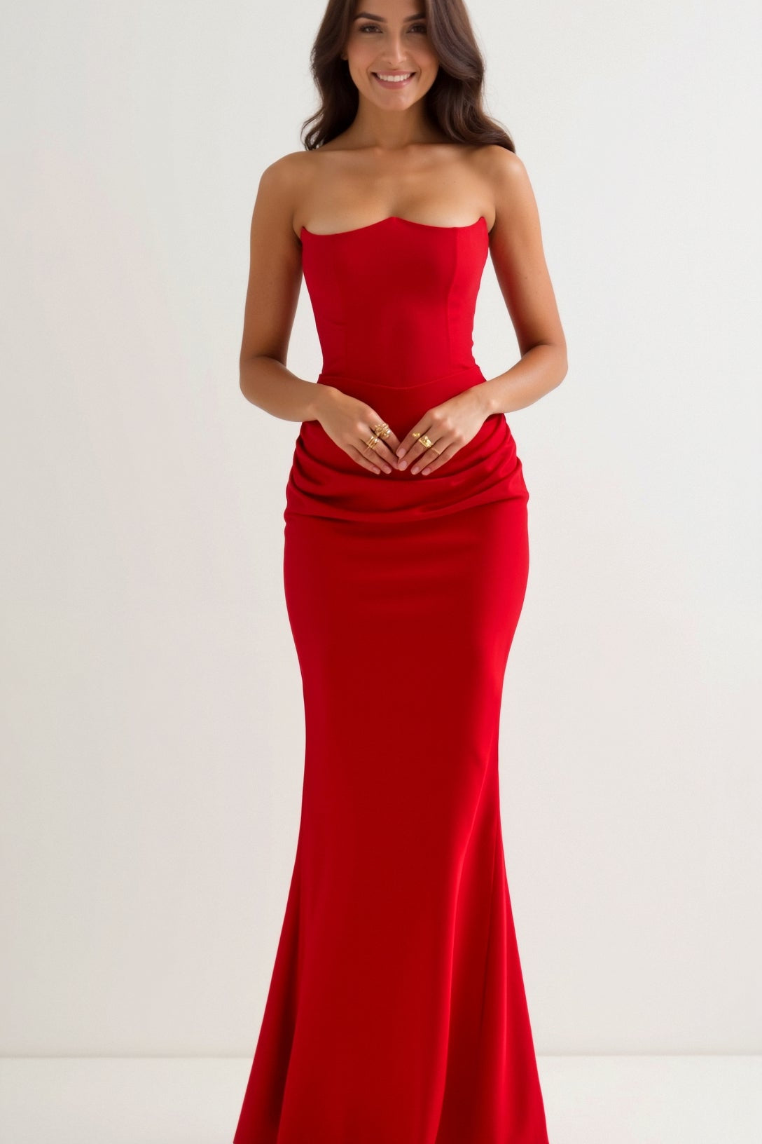 Esmeralda | Vestido largo Fiorella con corsé