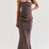 Esmeralda | Vestido largo Fiorella con corsé