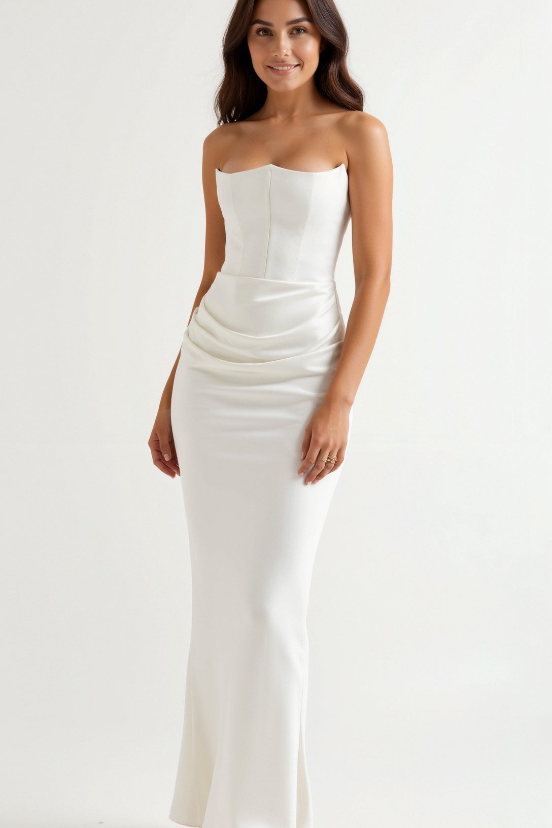 Esmeralda | Vestido largo Fiorella con corsé