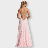 Francisa | Vestido largo con corsé de encaje