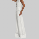 Martina | Elegante conjunto de lino de dos piezas
