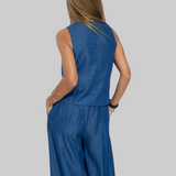 Martina | Elegante conjunto de lino de dos piezas