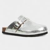 Aubree | Zuecos Unisex de Gamuza con Hebilla Ajustable