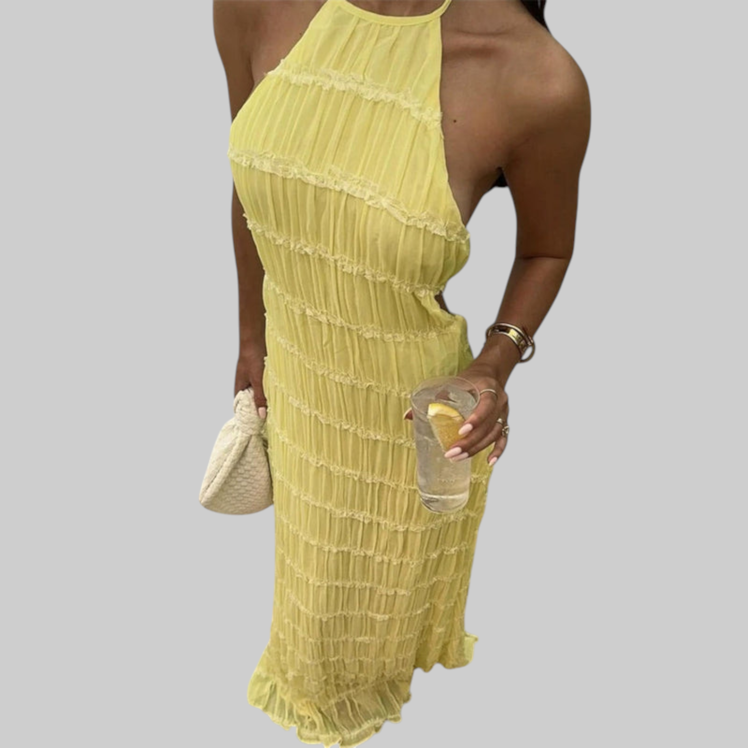 Edmea – Elegante vestido maxi con tirantes