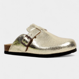 Aubree | Zuecos Unisex de Gamuza con Hebilla Ajustable