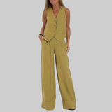 Martina | Elegante conjunto de lino de dos piezas