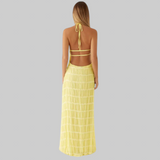 Edmea – Elegante vestido maxi con tirantes