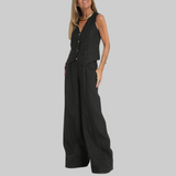 Martina | Elegante conjunto de lino de dos piezas