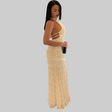 Edmea – Elegante vestido maxi con tirantes