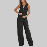 Martina | Elegante conjunto de lino de dos piezas