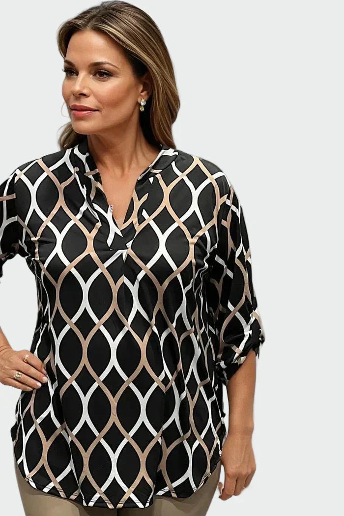 Camisa casual de manga larga con diseño elegante