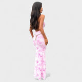 Mara | vestido floral color rosa