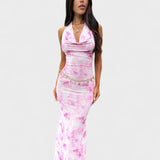Mara | vestido floral color rosa
