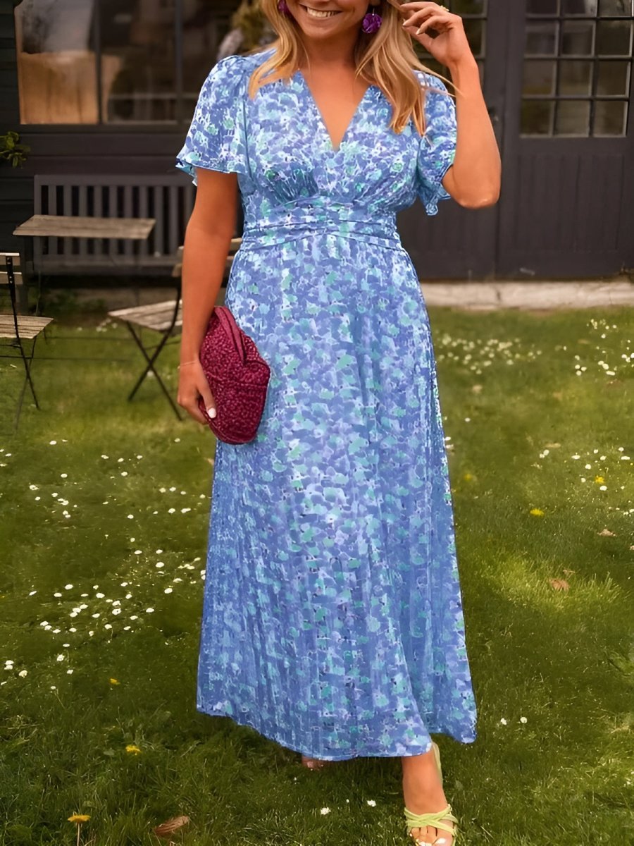 Sandra | Vestido maxi elegante con escote en V